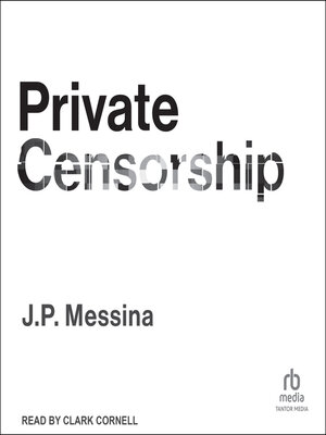 cover image of Private Censorship